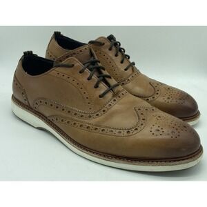 Cole Haan Morris Wing Oxford Men's 10.5W C30697 Brown Tan Shoes‎ 10 1/2 Wide